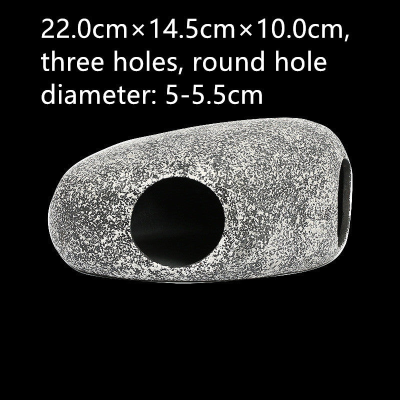 Aquarium Decorative Stone – Ceramic Fish Tank Rock Decor