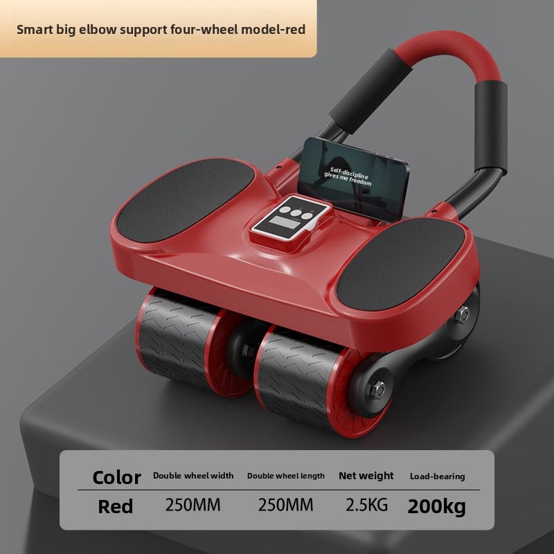 Factory Direct sales automatic rebound multifunctional abdominal wheel elbow support intelligent counting abdominal muscle fitness equipment