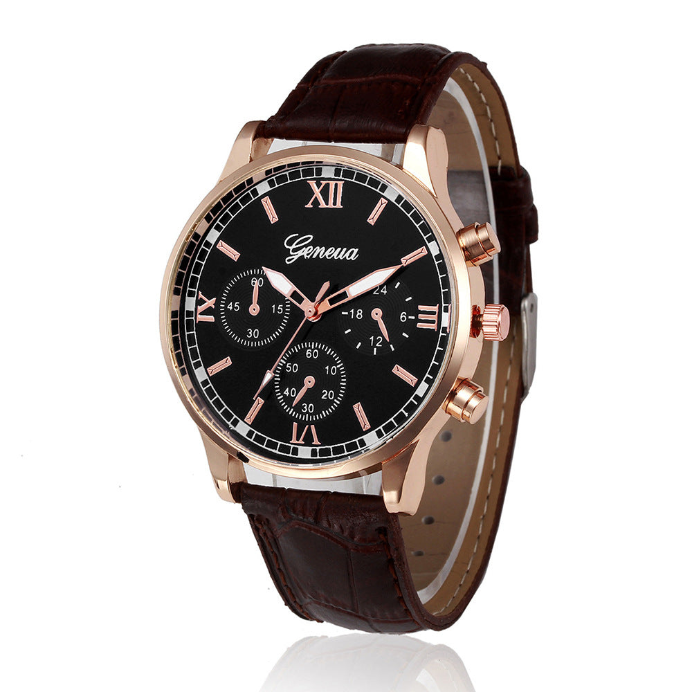 Fashion Quartz Watch Men's Casual Business Chronograph