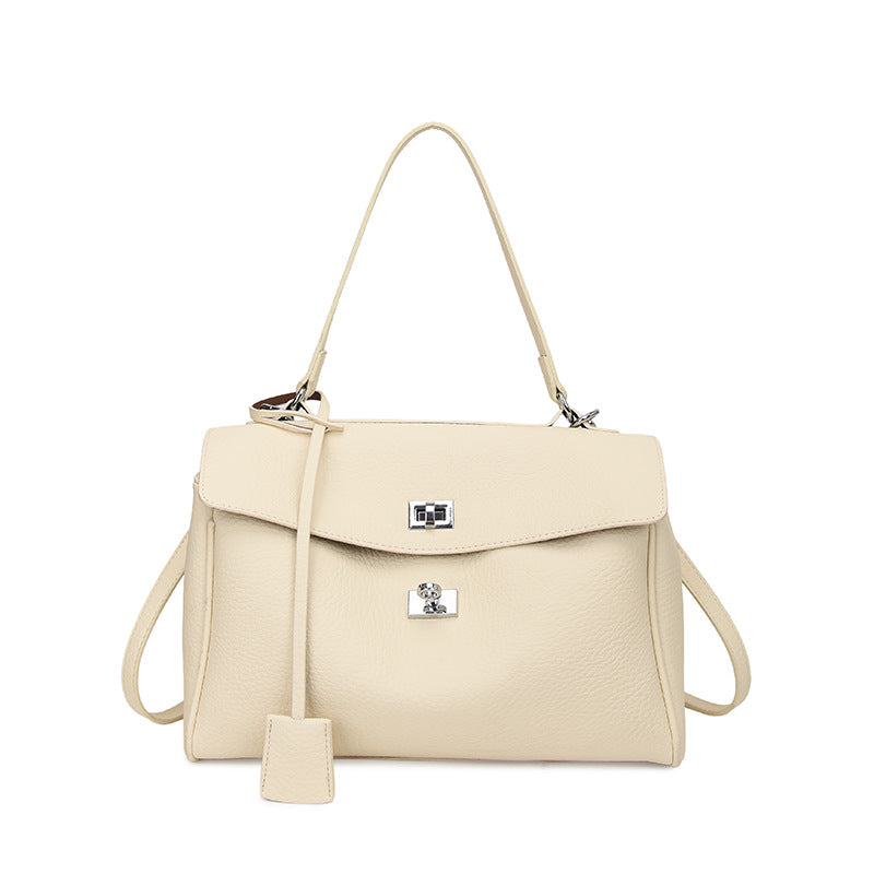 Fashion Soft Leather Single Shoulder Tote Bag