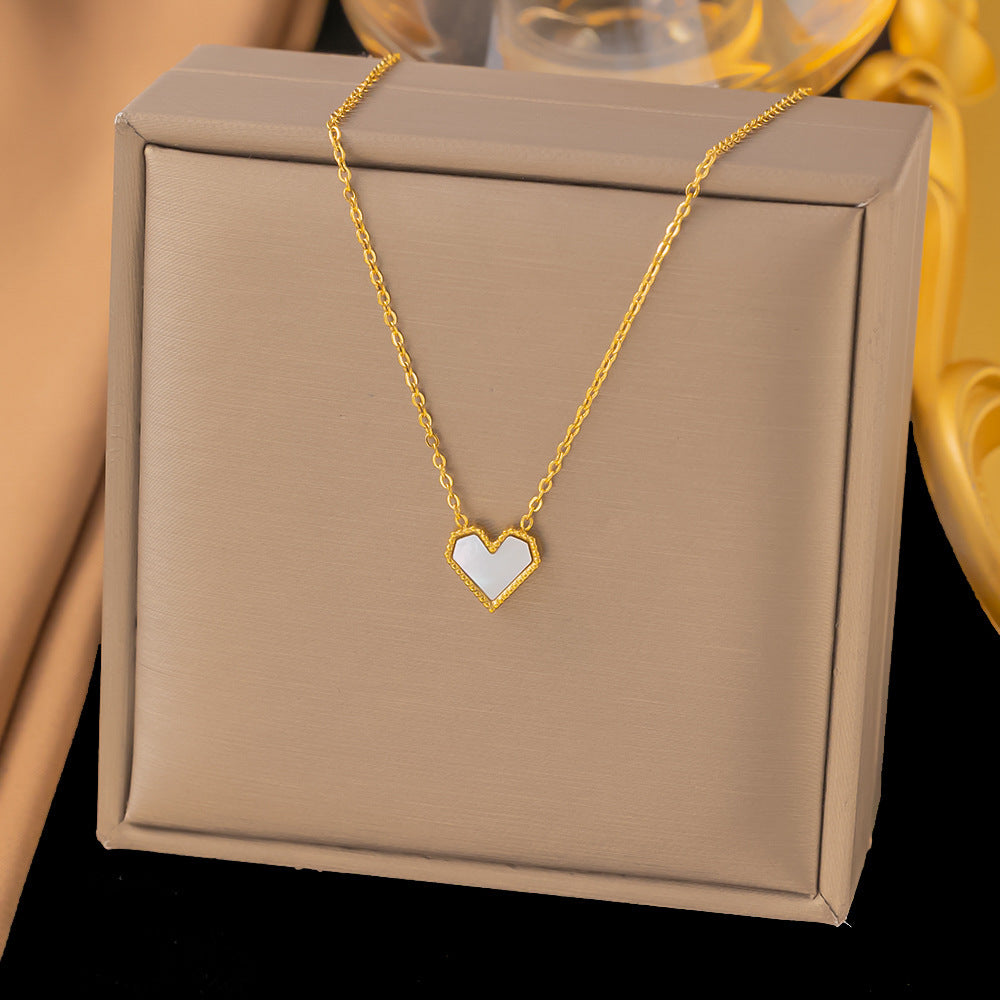 Fashion Titanium Steel Clavicle Necklace