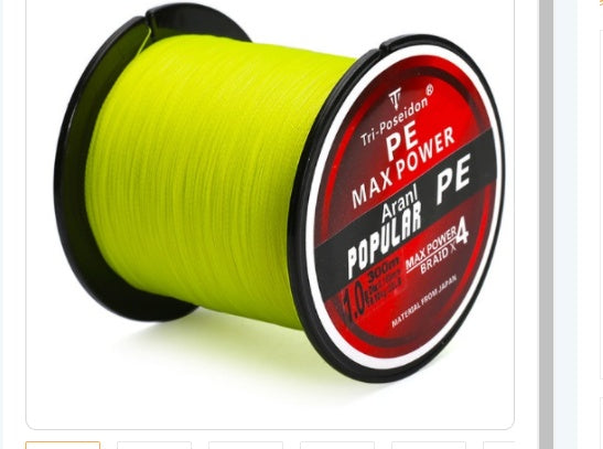 4-Strand Braided PE Fishing Line 300M – High Strength, Strong Pull & Ultra Durable Main Line