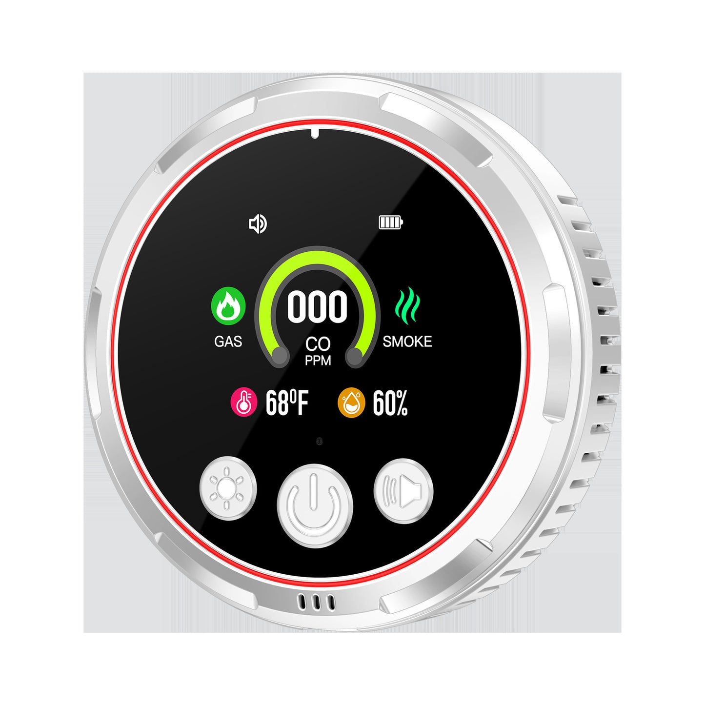 Five-in-One Carbon Monoxide and Air Quality Detector