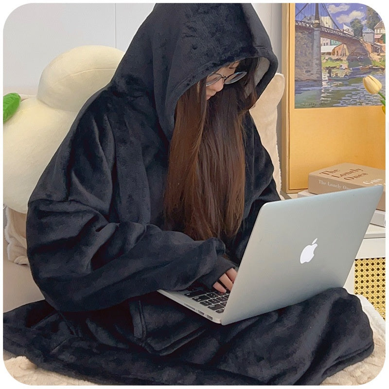 Flannel pajamas winter thickened homewear