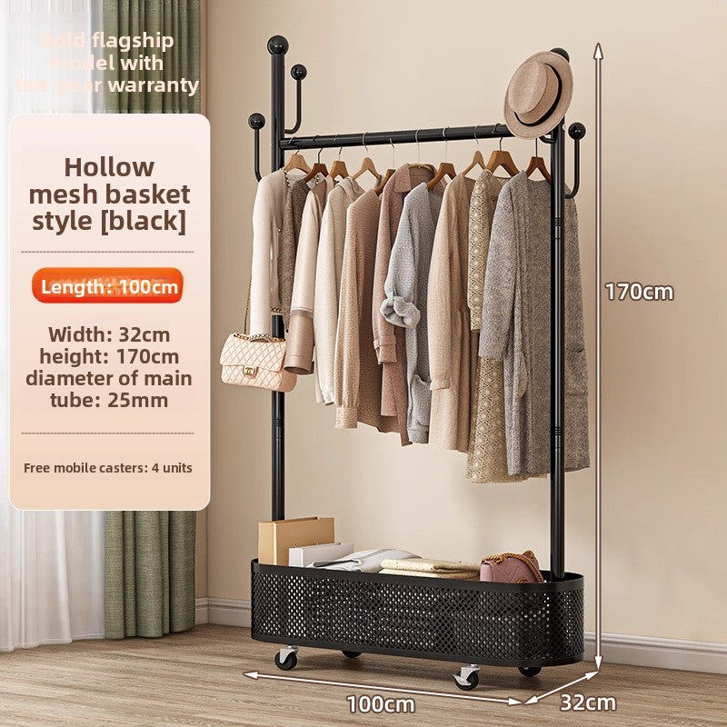 Floor-standing clothes rack