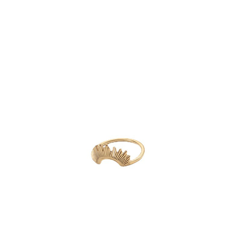 Floral Titanium Steel Finger Ring