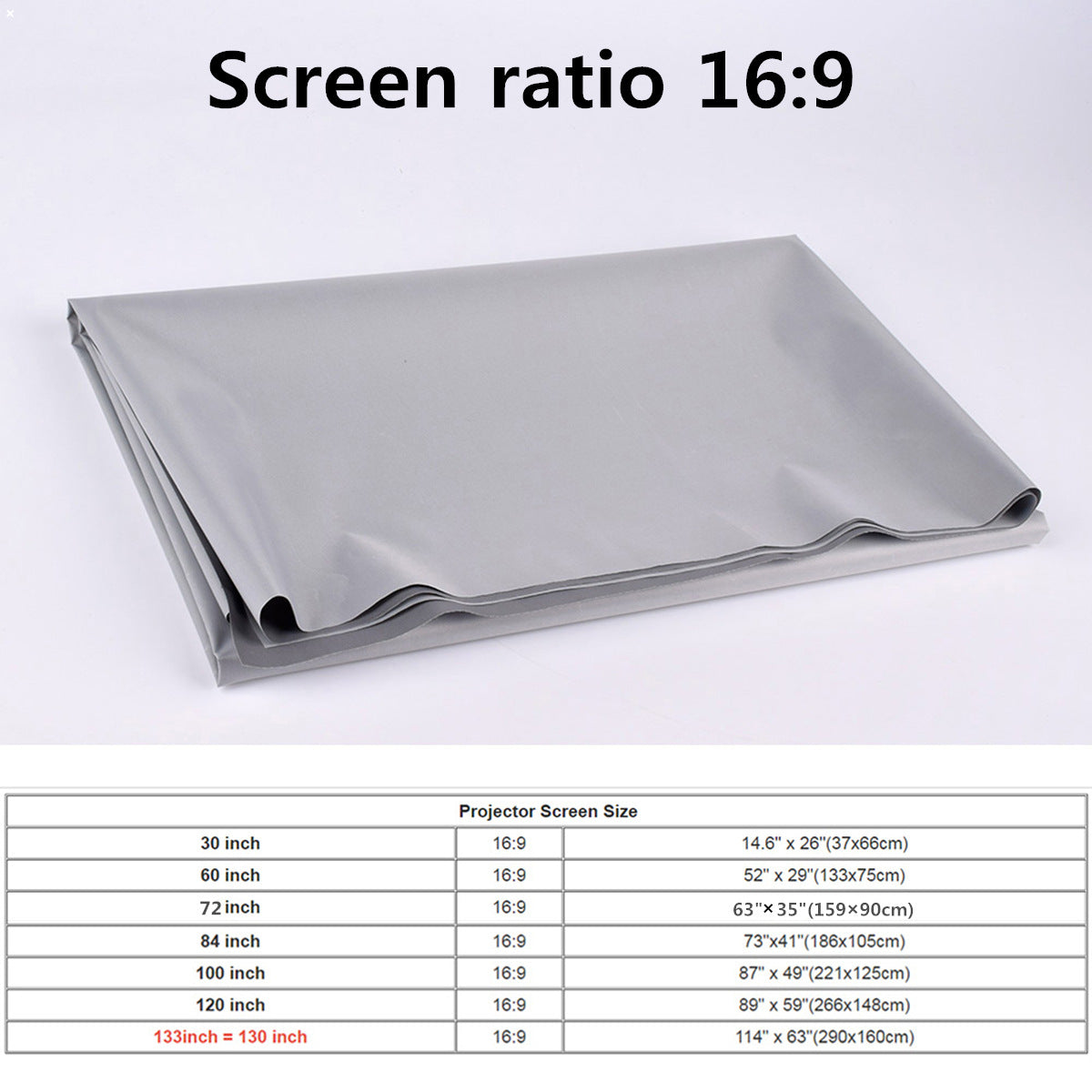 Foldable Anti-Light Projection Screen