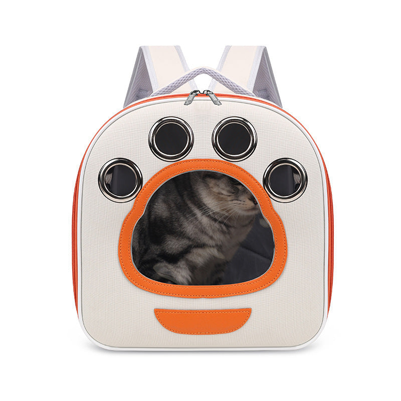 Foldable breathable cat carrier