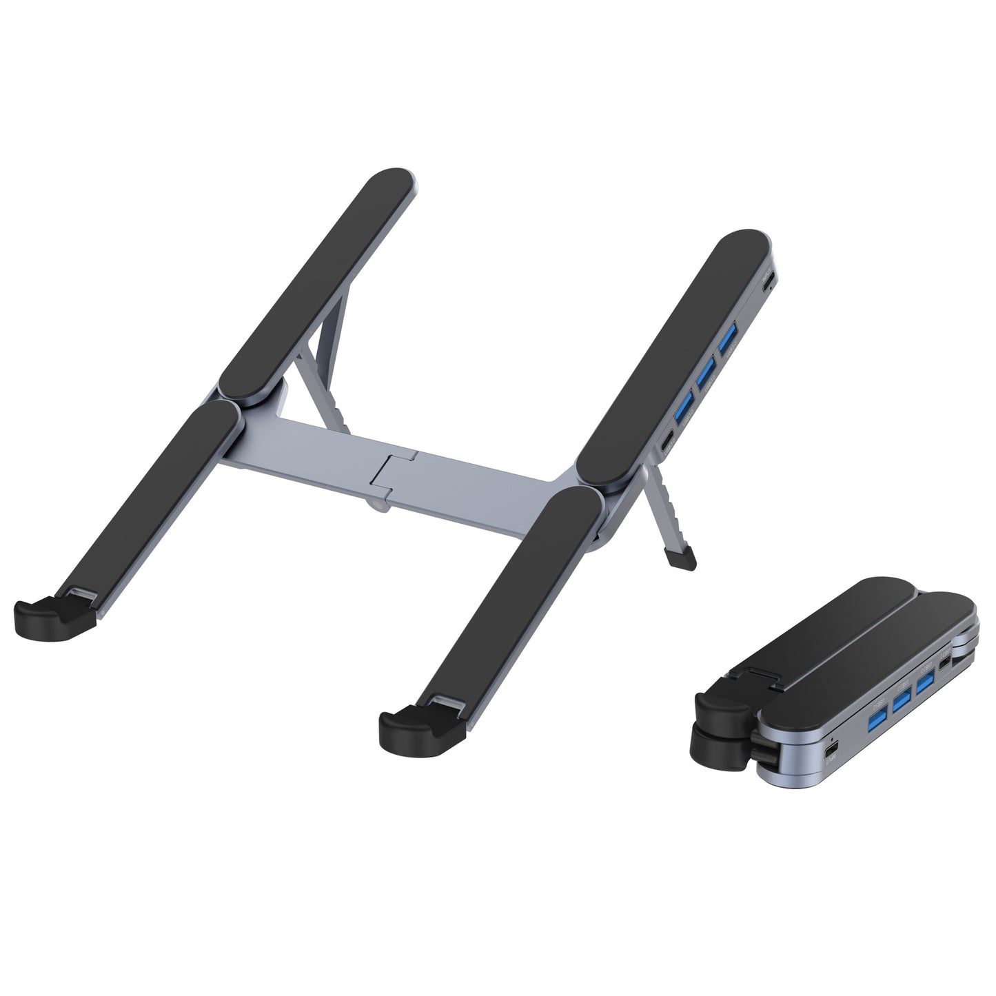 Foldable Laptop Stand with USB 3.0 Hub