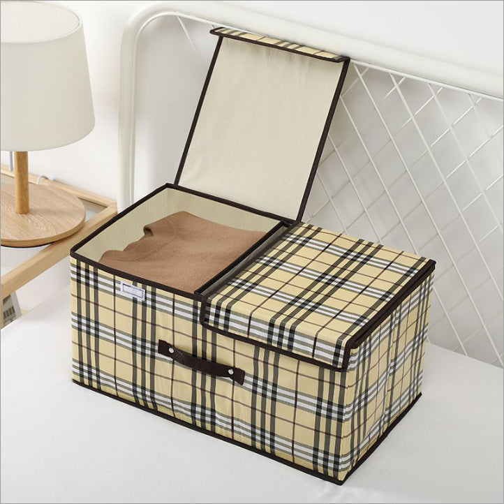 Foldable Non-Woven Storage Box with Lid