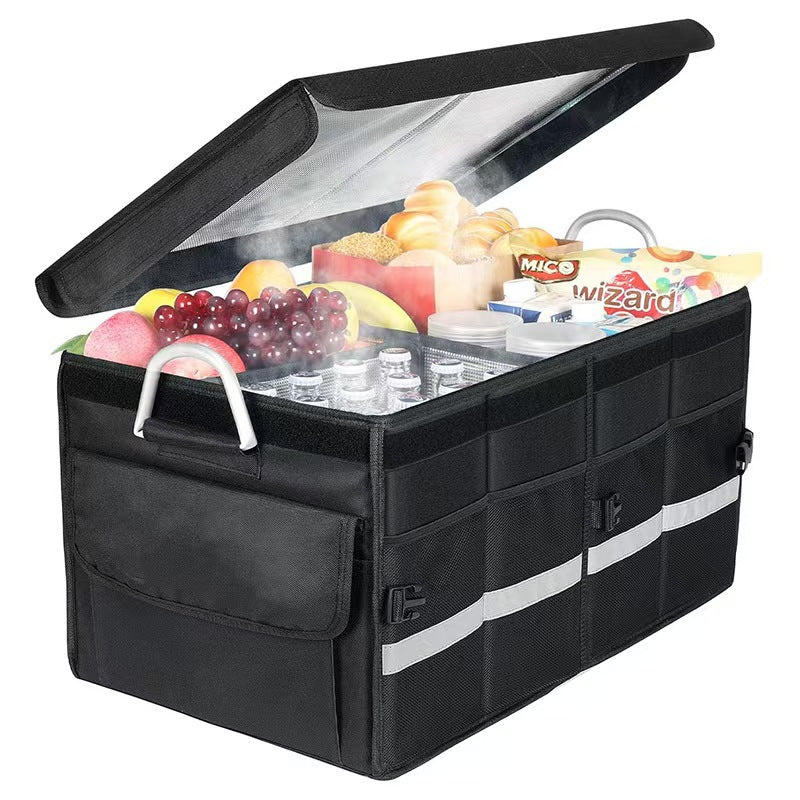 Foldable Oxford Cloth Car Trunk Storage Box with Handle