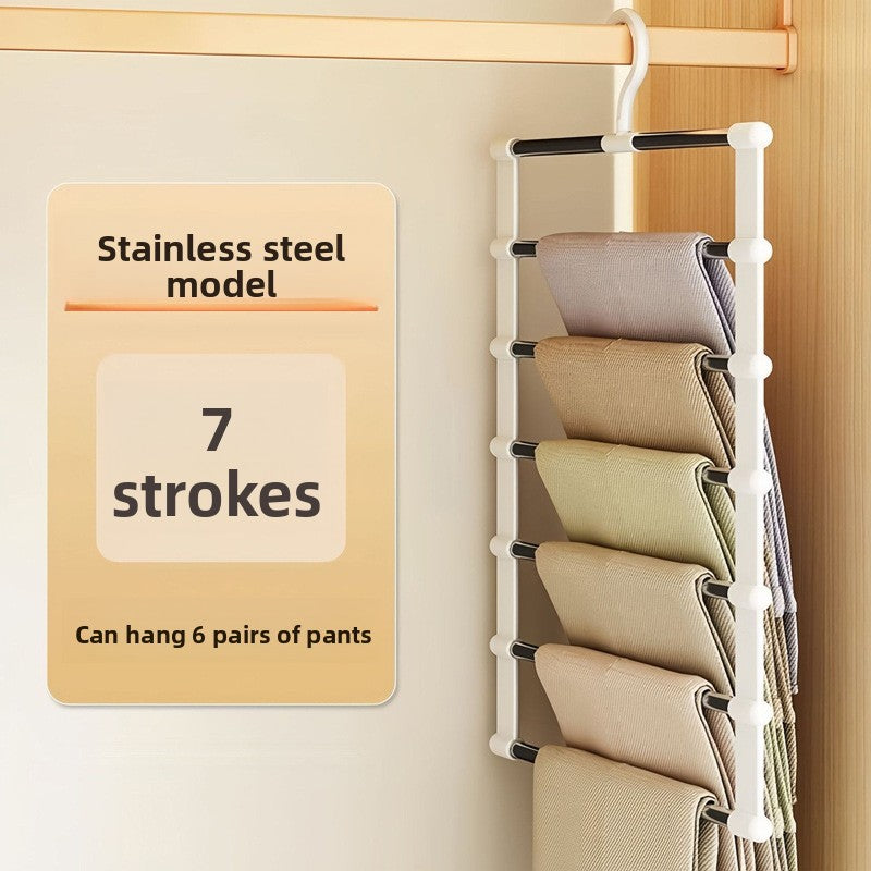Folding trouser rack