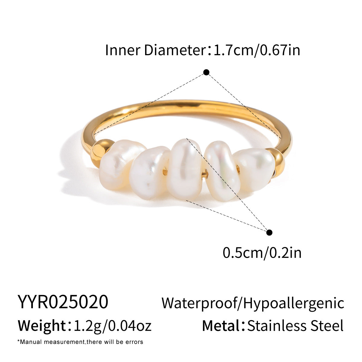 Freshwater pearl ring