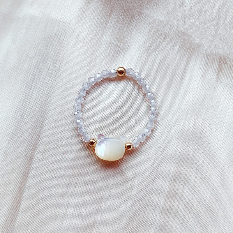 Freshwater Shell Cat Ring