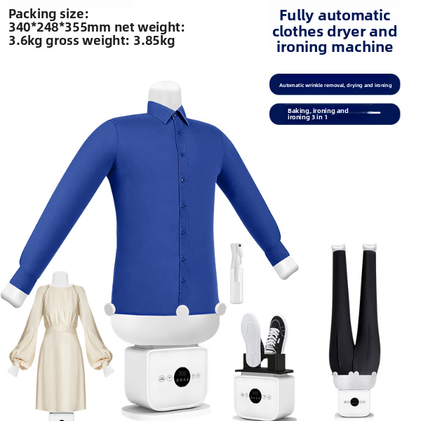 Fully automatic human-shaped garment steamer