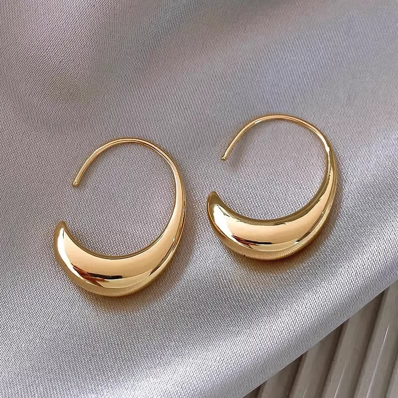 Geometric 925 Silver Earrings Women Fashion