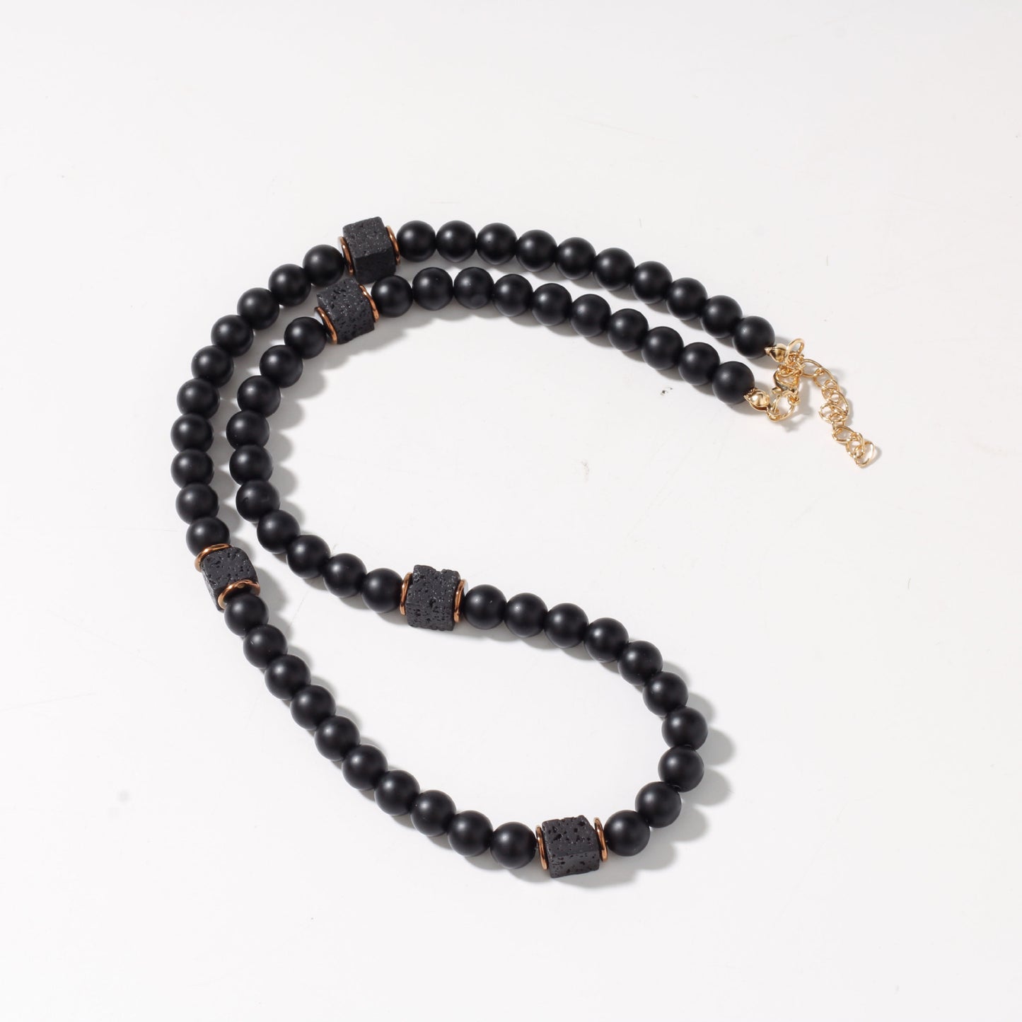 Geometric Bead Chain Necklace