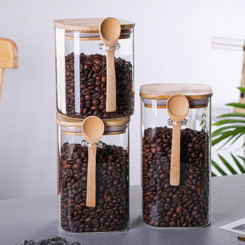 Glass sealed storage container