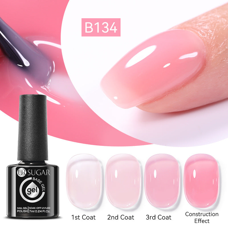 Gold Glitter Rubber Base Gel Nail Polish
