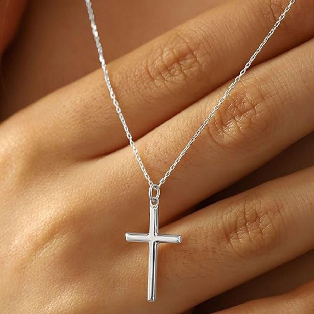 Gold Plated Cross Pendant Necklace