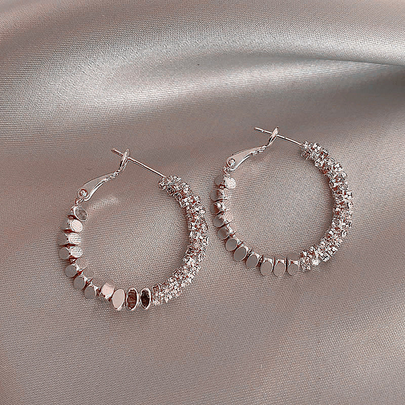 Gold Plated Large Hoop Earrings