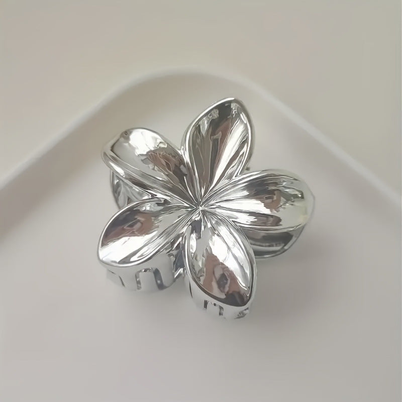 Golden French Retro Floral Hair Clip