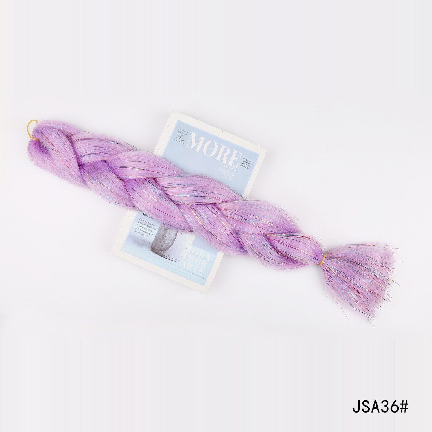 Gradient Gold Thread Braided Hair Extensions