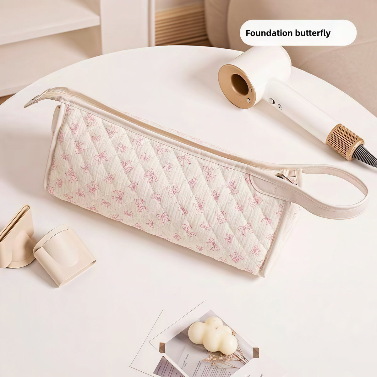 Hair dryer storage bag