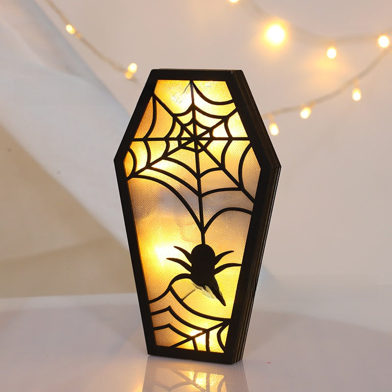 Halloween Decoration DIY Creative Bat Ghost Ornaments Decorative Lights