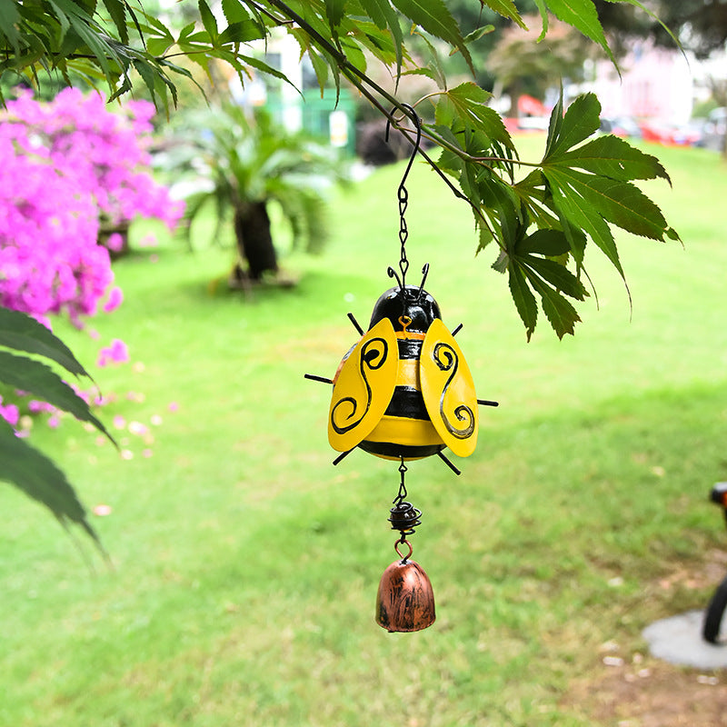 Hand-Painted Ladybug Bee Wind Chime