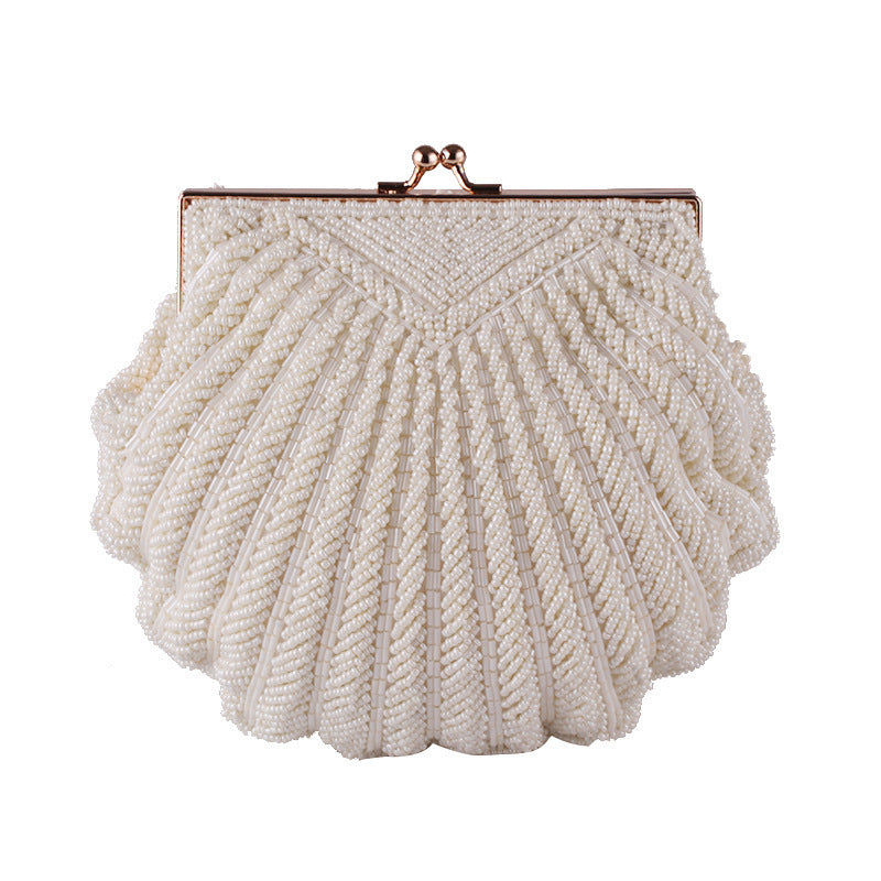 Handmade Beaded Shell Evening Bag