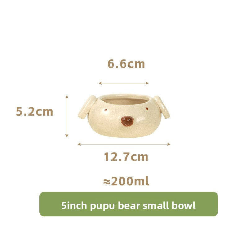 Handmade Cartoon Porcelain Bowl