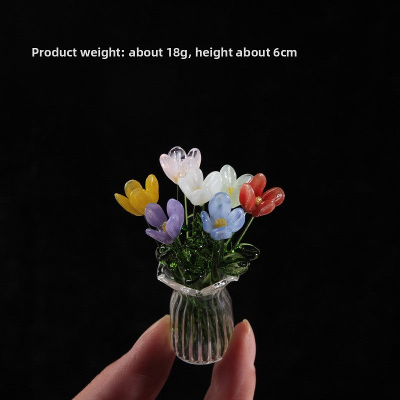 Handmade Glass Simulation Flower Decoration