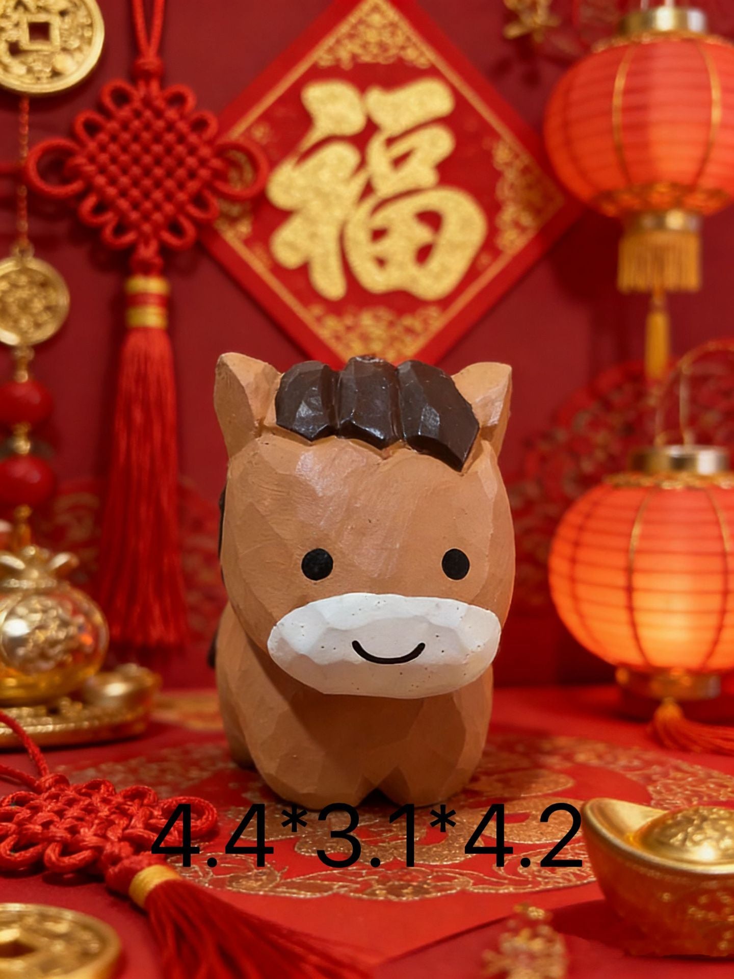 Handmade wooden zodiac horse