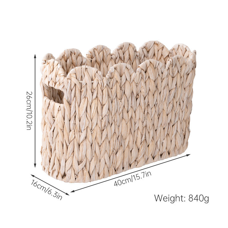Handwoven Water Hyacinth Storage Basket