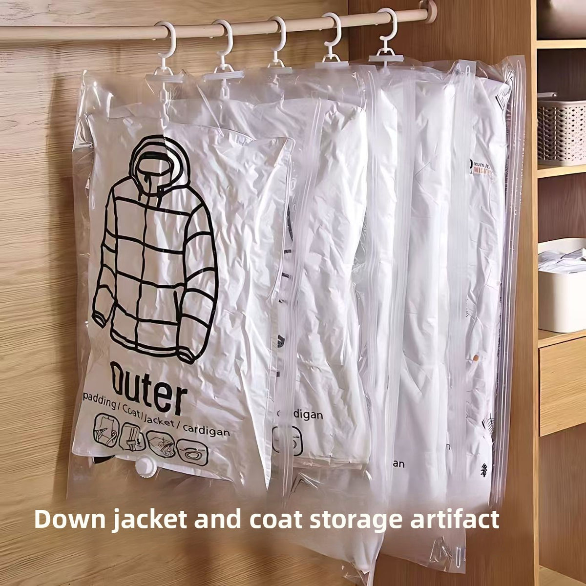 Hanging Vacuum Compression Storage Bags