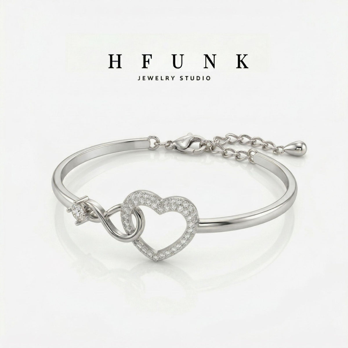 Heart Openwork Chain Bracelet