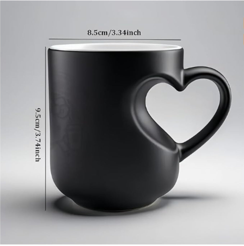 Heart Shape Temperature-Sensitive Color-Changing Mug