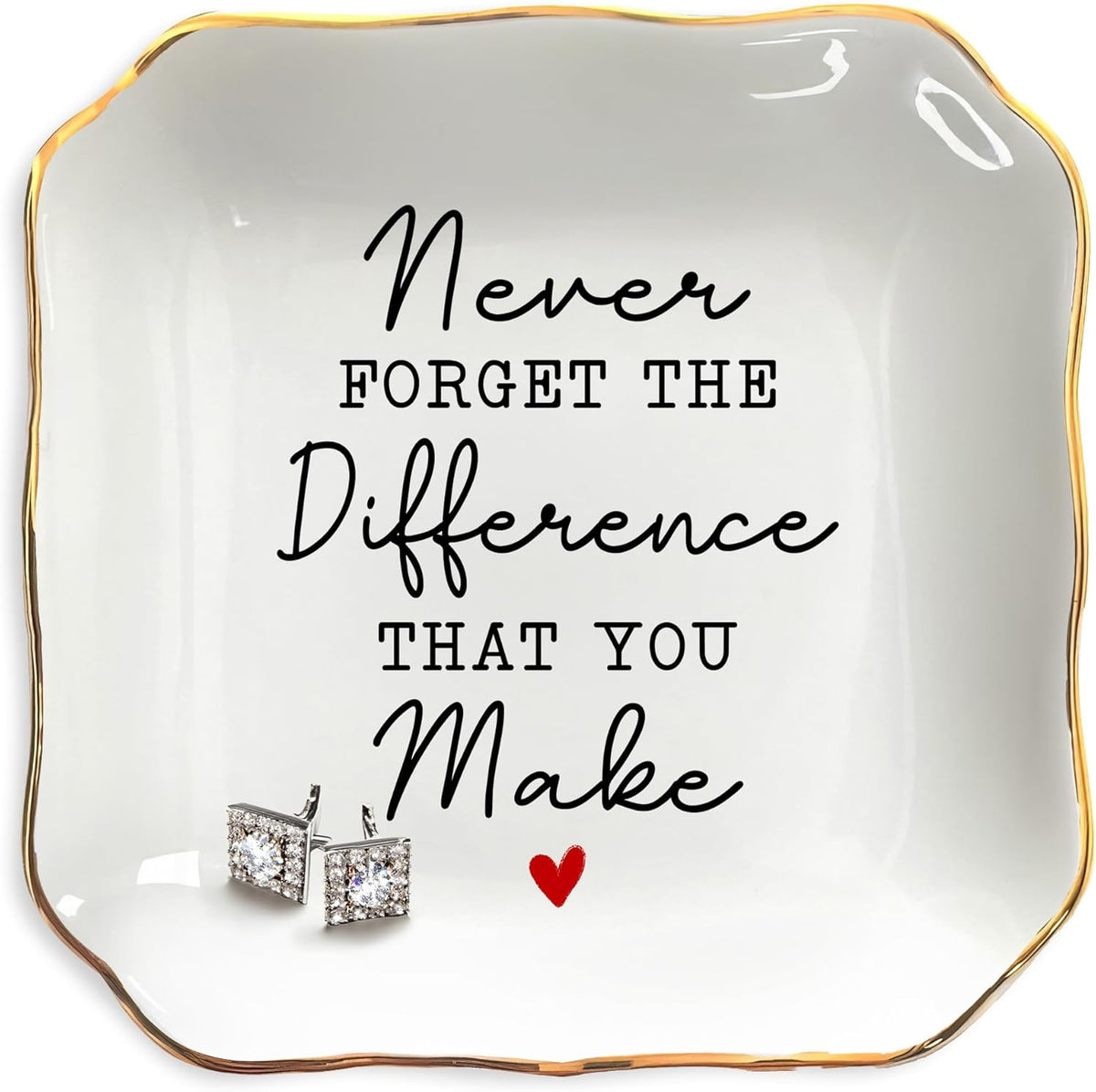 Hexagonal Ceramic Jewelry Display Tray