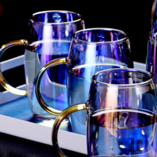 High Borosilicate Glass Cold Water Kettle with Stainless Steel Lid