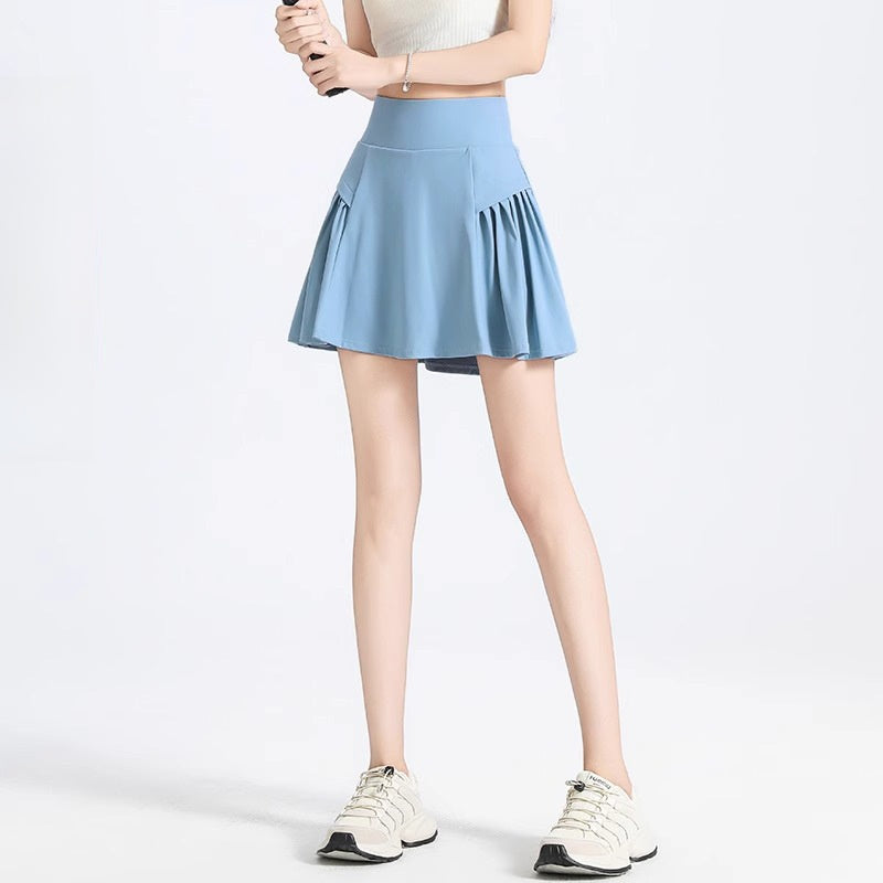 High Waist Two-Piece Sports Skirt for Women