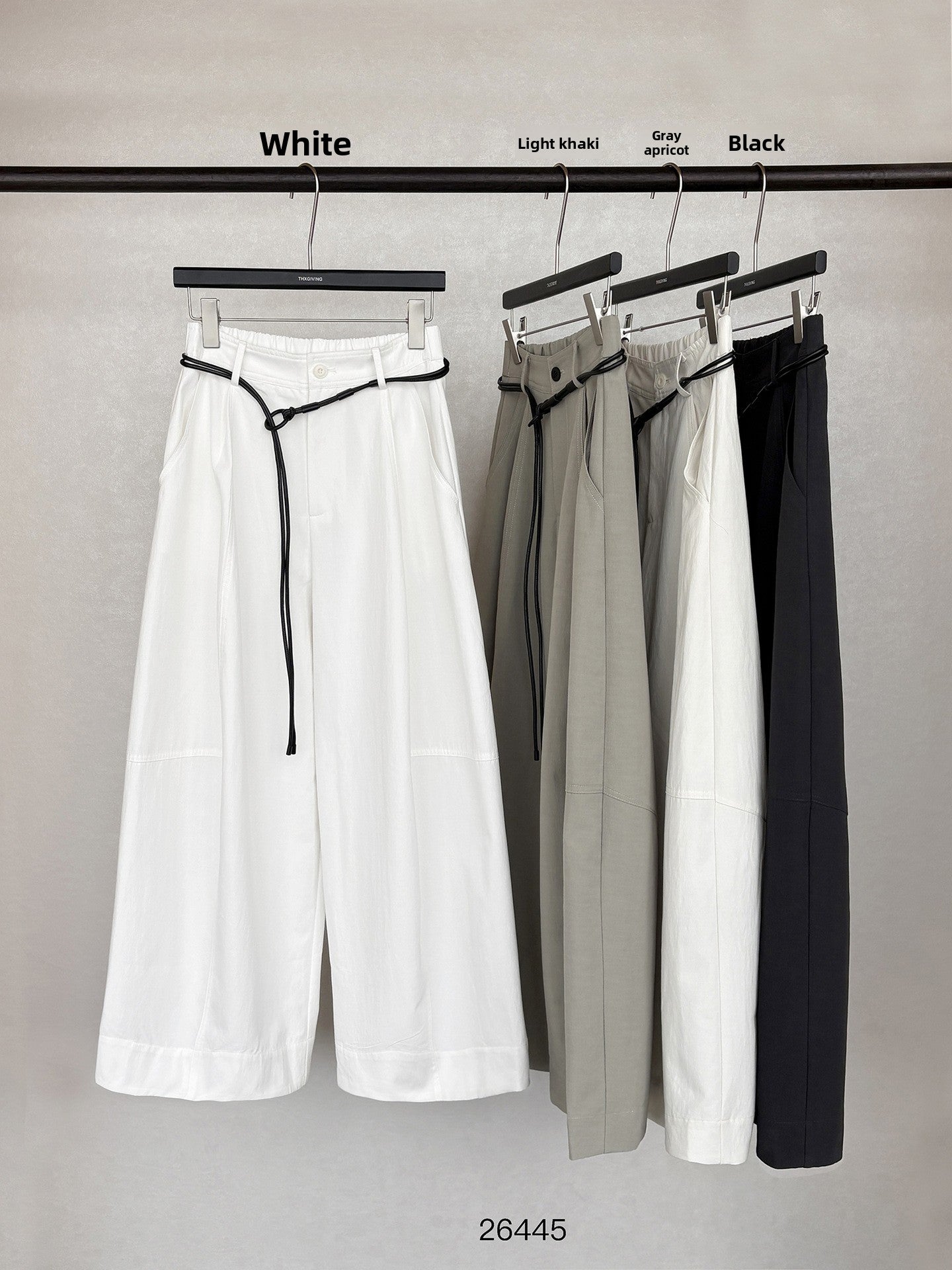 High Waist Wide Leg Casual Pants