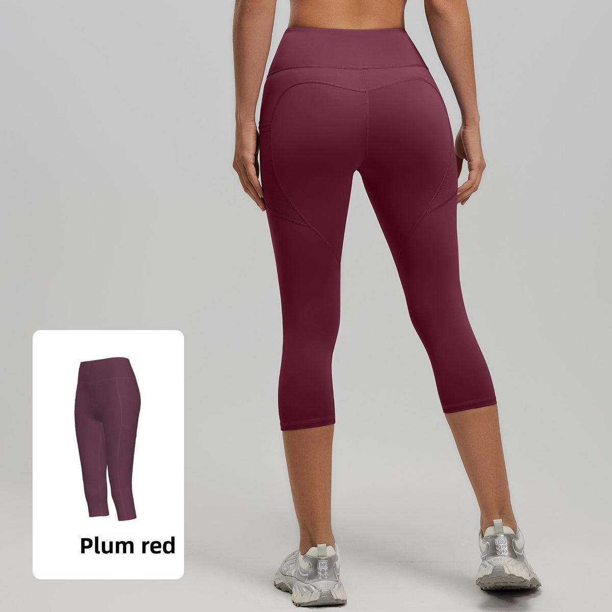 High Waist Yoga Pants with Side Pockets
