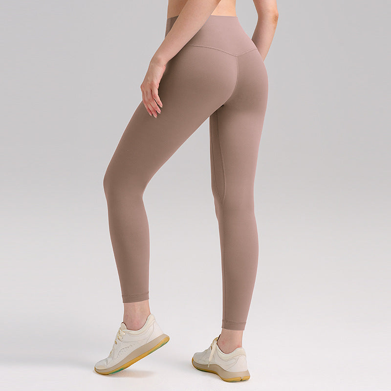 High-Waisted Brushed Fleece Yoga Running Leggings