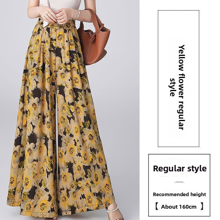 High-waisted polka dot wide-leg pants for women