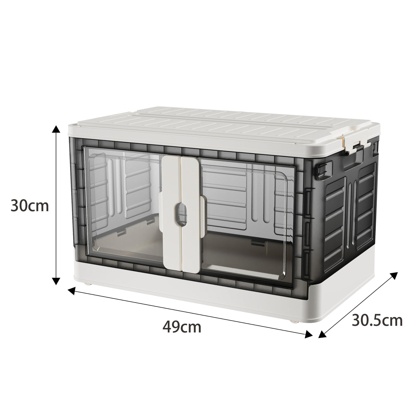 Home-use storage folding box with double doors