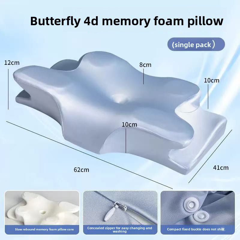 Horn Shaped Memory Foam Cervical Pillow