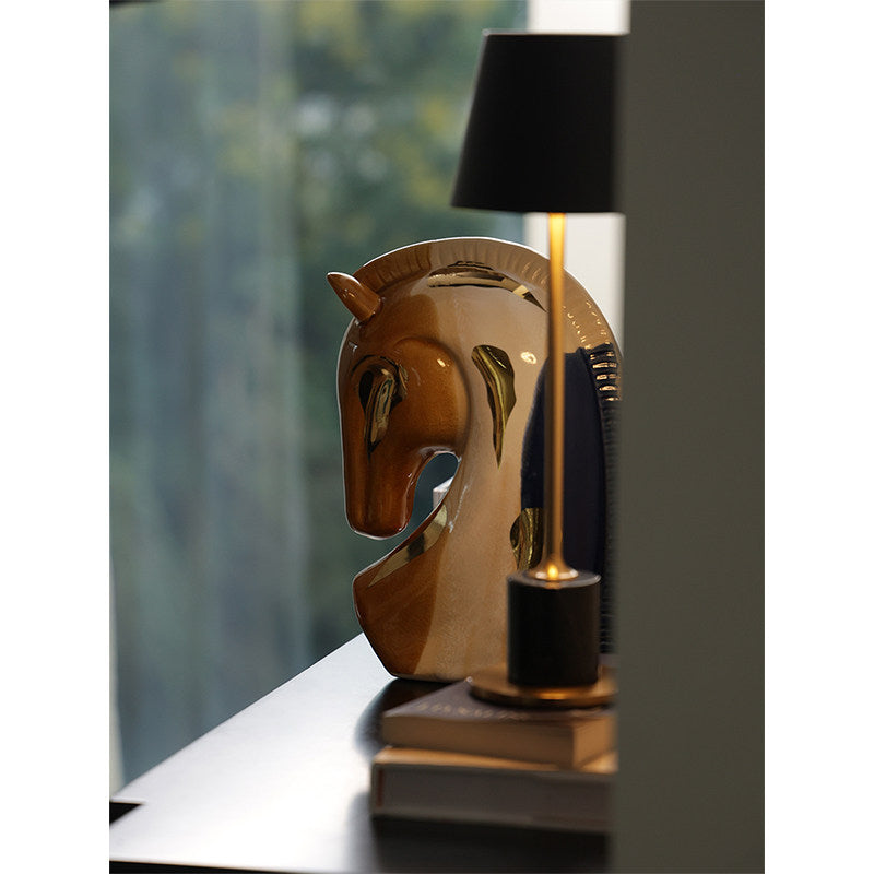 Horse figurine, auspicious ceramic