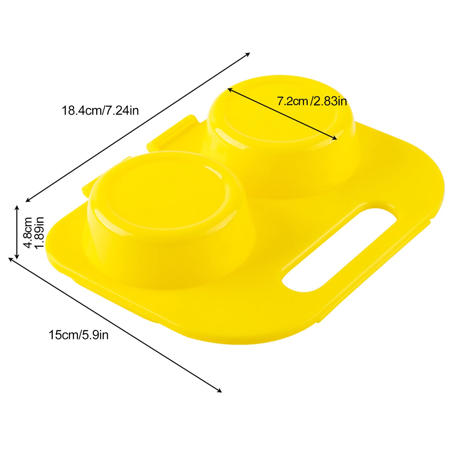 Household plastic molds for frying eggs
