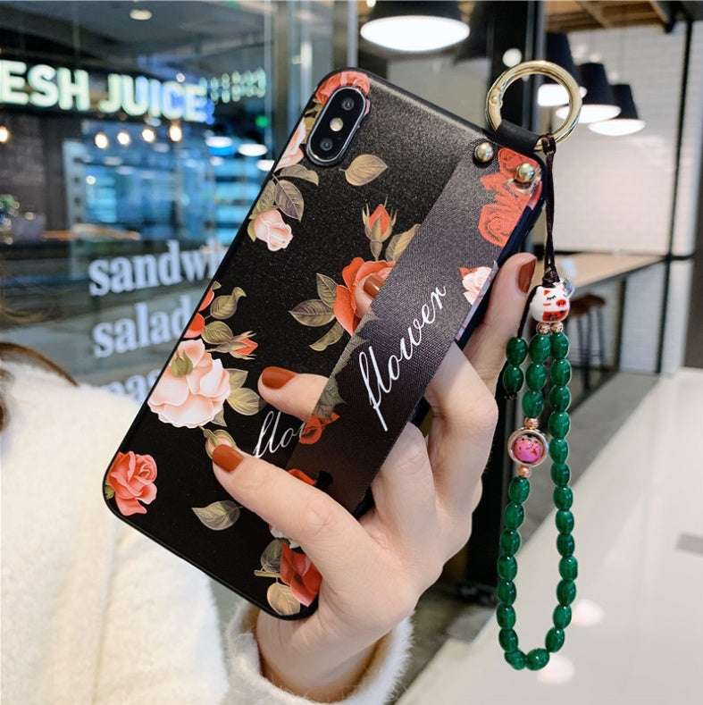 iPhone Phone Case – Rose Flowers Design with Wrist Strap
global-swanky 1